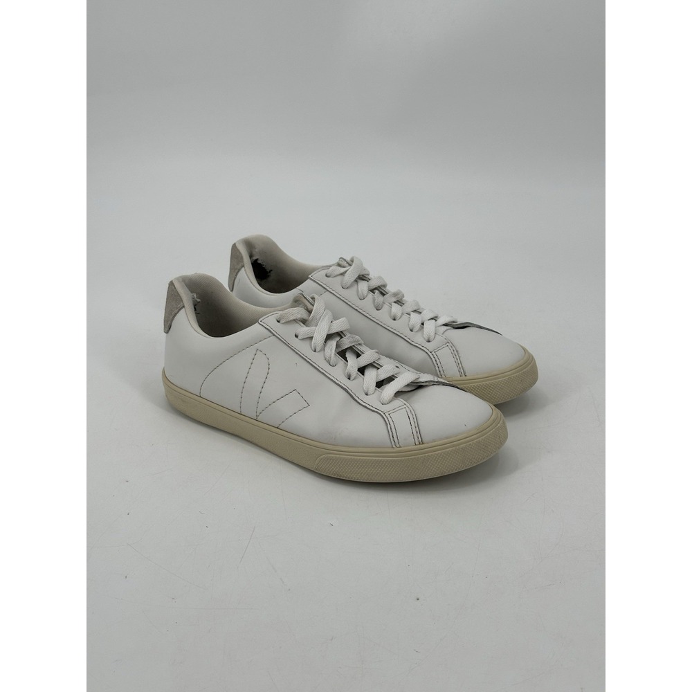 VEJA Esplar Leather Logo Sneakers White Women's Size US 6 / EU 37
